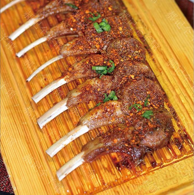 Grilled lamb chops 贡品烤羊排 at Hao's Lamb Restaurant